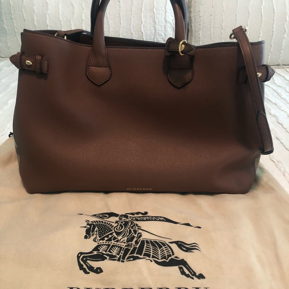 Authentic Burberry large banner bag